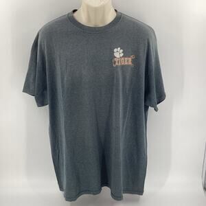 Clemson Tigers Men’s Women’s T Shirt Gray Orange White Size XL 033